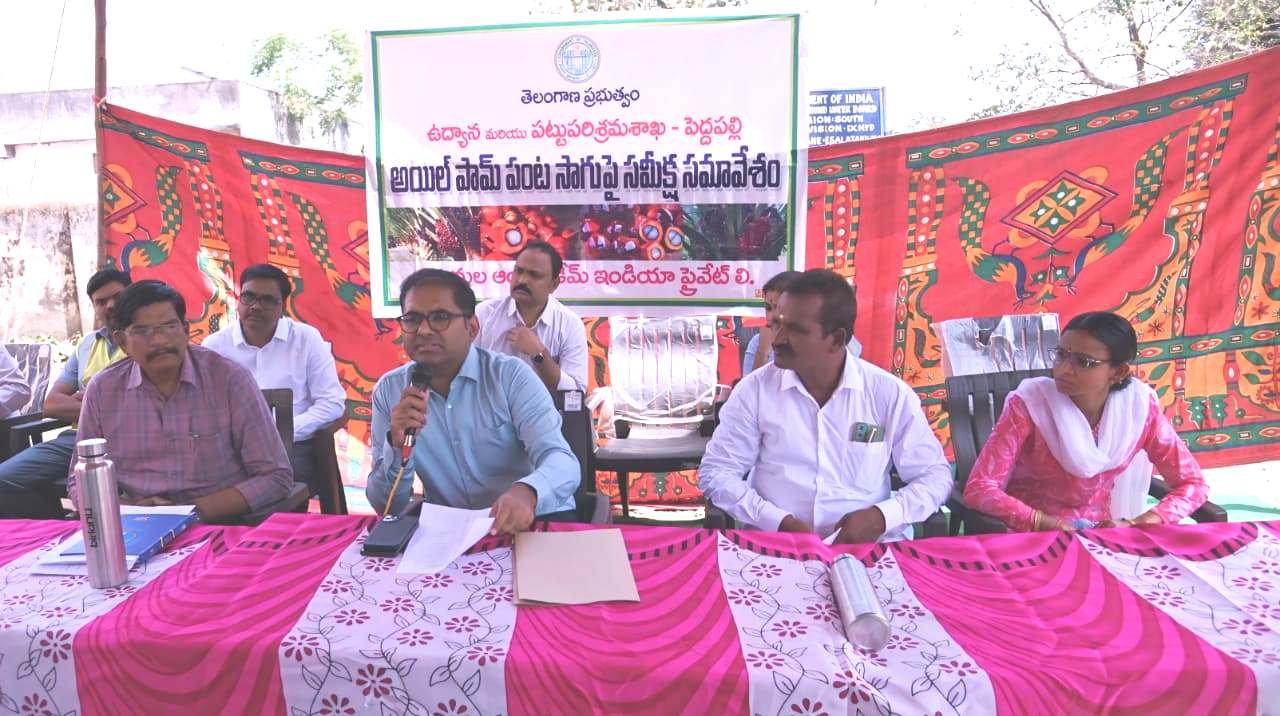 రైతులకు సాంకేతిక సూచనలు, నాణ్యమైన మొక్కల పంపిణీపై దృష్టి*  *ఆయిల్ పామ్ సాగుతో రైతులకు దీర్ఘకాలిక ఆదాయం*